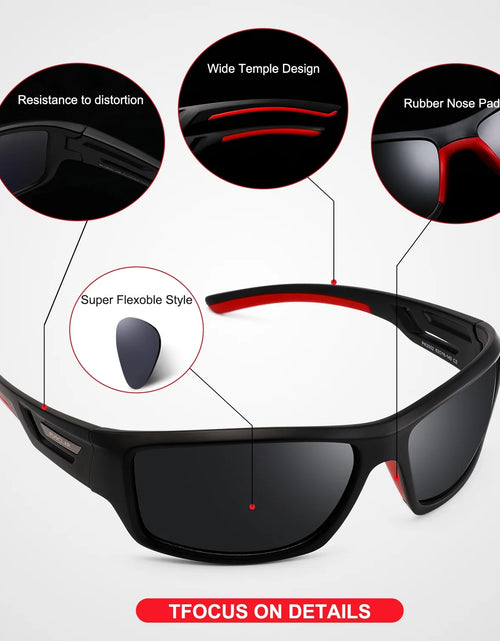 Load image into Gallery viewer, Polarized Sports Sunglasses for Men and Women
