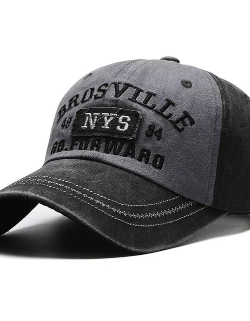 Load image into Gallery viewer, Four Seasons Men&#39;S Baseball Cap Casual Wash Embroidered Cap Curved Brim Bowler Sun Hat Official Website
