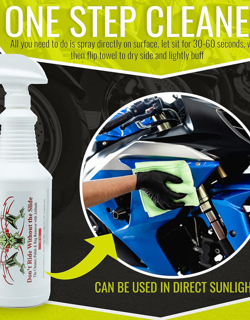 Load image into Gallery viewer, Bugslide Bug Remover – All Purpose Car Cleaner &amp; Detailer Spray, for Vehicle Interior &amp; Exterior Use, Shines, Degreases, Polishes, Wipes Away Bugs on Plastic, Metal,Glass, Windows, Mirrors, 32 Oz
