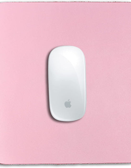 Load image into Gallery viewer, Pink Leather Mouse Pad (Genuine Leather), 9 X 9 Inch | Mouse Pads for Wireless Mouse | Cute Mouse Pad | Thick Mouse Pad | Leather Mouse Pad | Mouse Pad Pink
