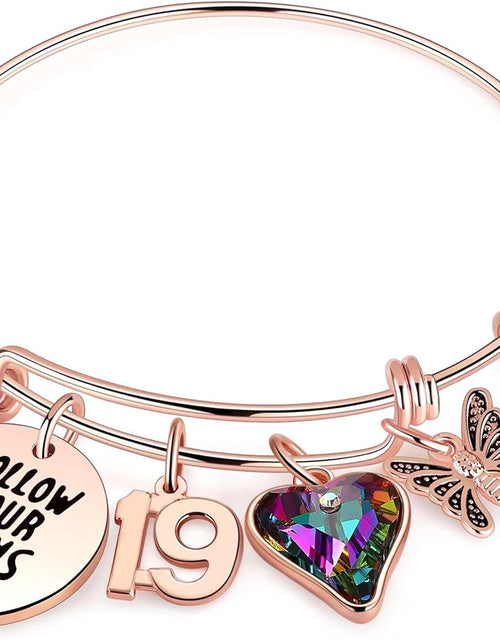Load image into Gallery viewer, Ursteel Birthday Gifts for Women Girls Bracelet, Birthday Charm Bracelets 10Th 20Th 30Th 40Th 50Th 60Th 70Th 80Th 90Th Birthday Gift for Daughter, Sister, Friend, Teen Girls, Mom, Grandma
