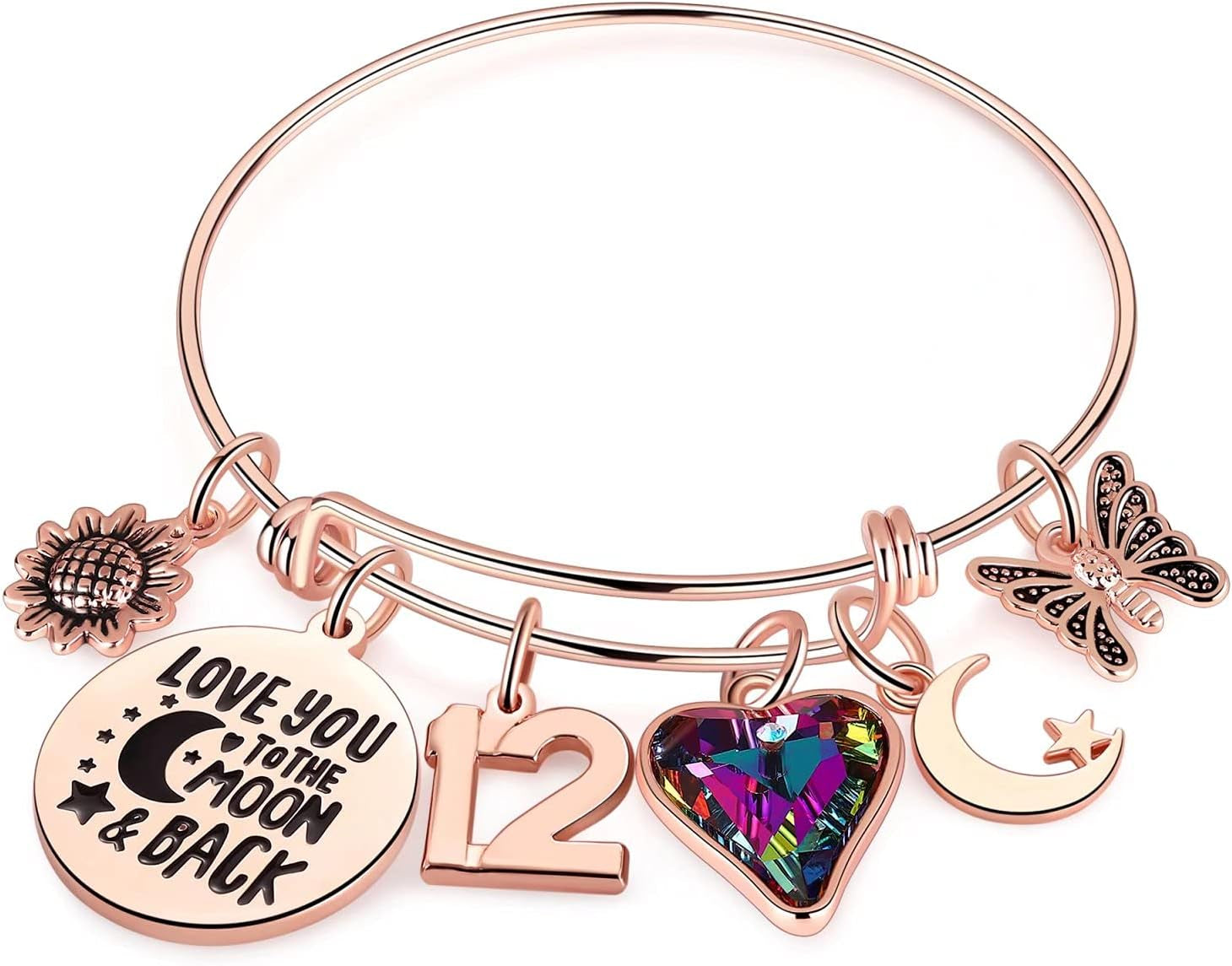 Ursteel Birthday Gifts for Women Girls Bracelet, Birthday Charm Bracelets 10Th 20Th 30Th 40Th 50Th 60Th 70Th 80Th 90Th Birthday Gift for Daughter, Sister, Friend, Teen Girls, Mom, Grandma