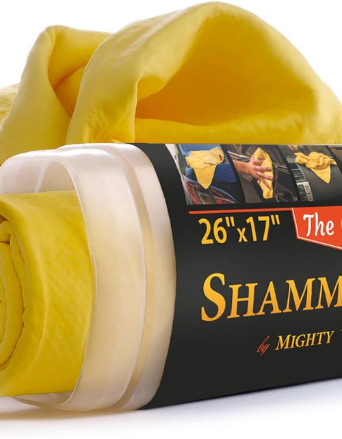 Load image into Gallery viewer, Premium Shammy Cloth for Car Drying - 26”X17” - Super Absorbent Chamois Towel for Car - Scratch-Free, Reusable &amp; Soft
