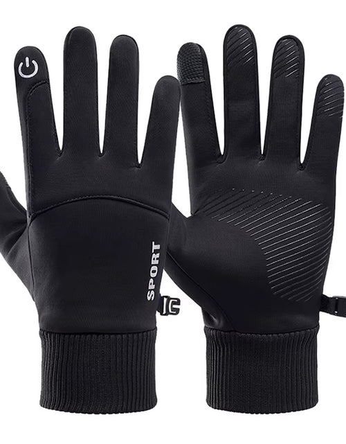 Load image into Gallery viewer, Winter Waterproof Men&#39;S Gloves Touchscreen Windproof Sports Fishing Driving Motorcycle Ski Non-Slip Warm Cycling Women Gloves
