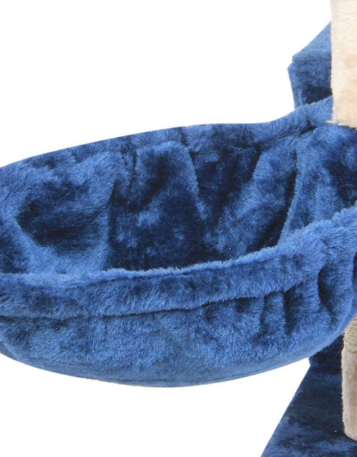 Load image into Gallery viewer, CUPETS Cat Tree Flannelette Cat Climber Pet Condo Furniture Multi-Level Activity Tree with Sisal Scratching Posts Suitable for Cats and Kittens 51 Inches High Blue
