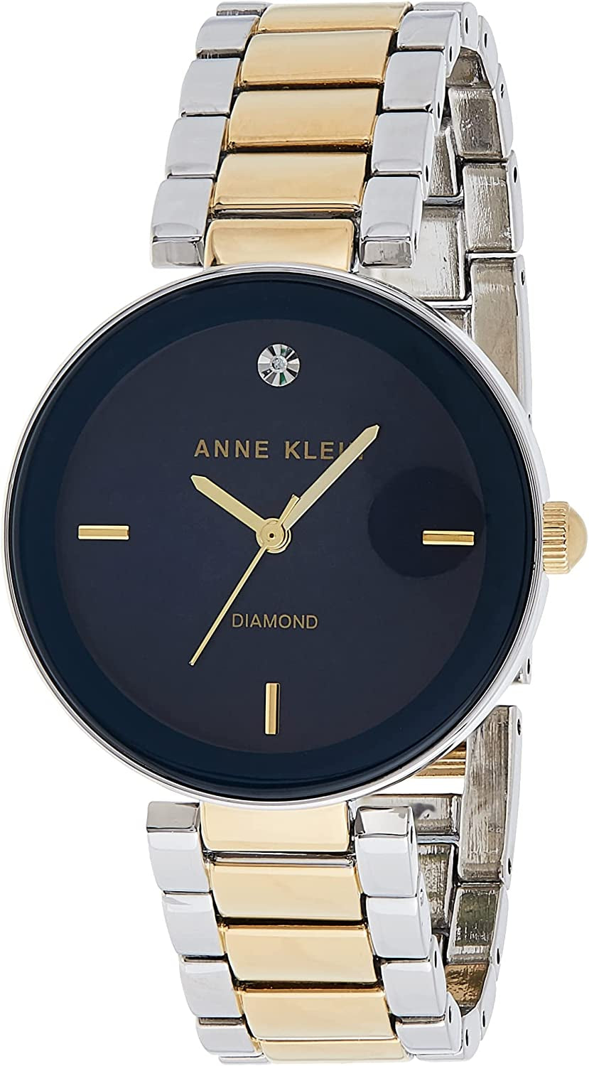 Anne Klein Women'S Genuine Diamond Dial Bracelet Watch