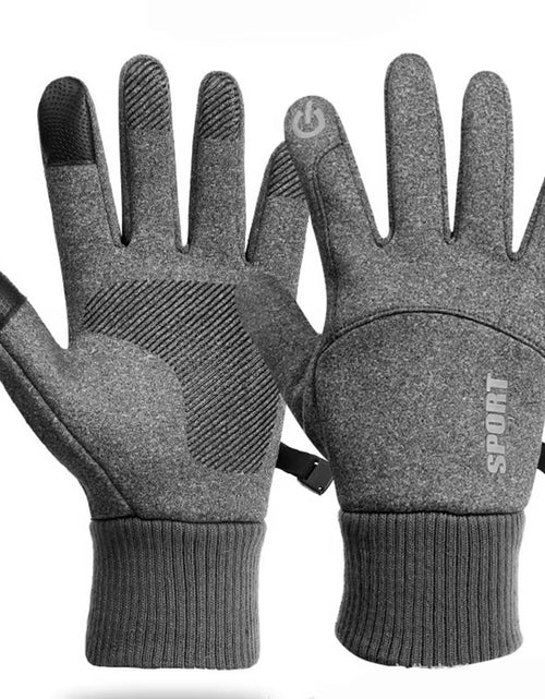 Load image into Gallery viewer, Winter Waterproof Men&#39;S Gloves Touchscreen Windproof Sports Fishing Driving Motorcycle Ski Non-Slip Warm Cycling Women Gloves
