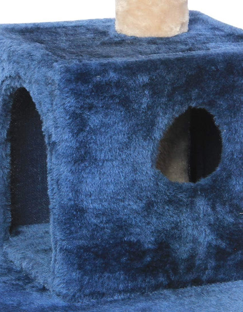 Load image into Gallery viewer, CUPETS Cat Tree Flannelette Cat Climber Pet Condo Furniture Multi-Level Activity Tree with Sisal Scratching Posts Suitable for Cats and Kittens 51 Inches High Blue
