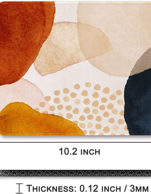 Load image into Gallery viewer, BOSOBO Mouse Pad, Square Anti-Slip Rubber Gaming Mousepad, Premium-Textured &amp; Waterproof Mouse Mat with Stitched Edges, Cute Office Mouse Pads for Women Men Laptop, 10&quot; X 8&quot;, Abstract Art Stones
