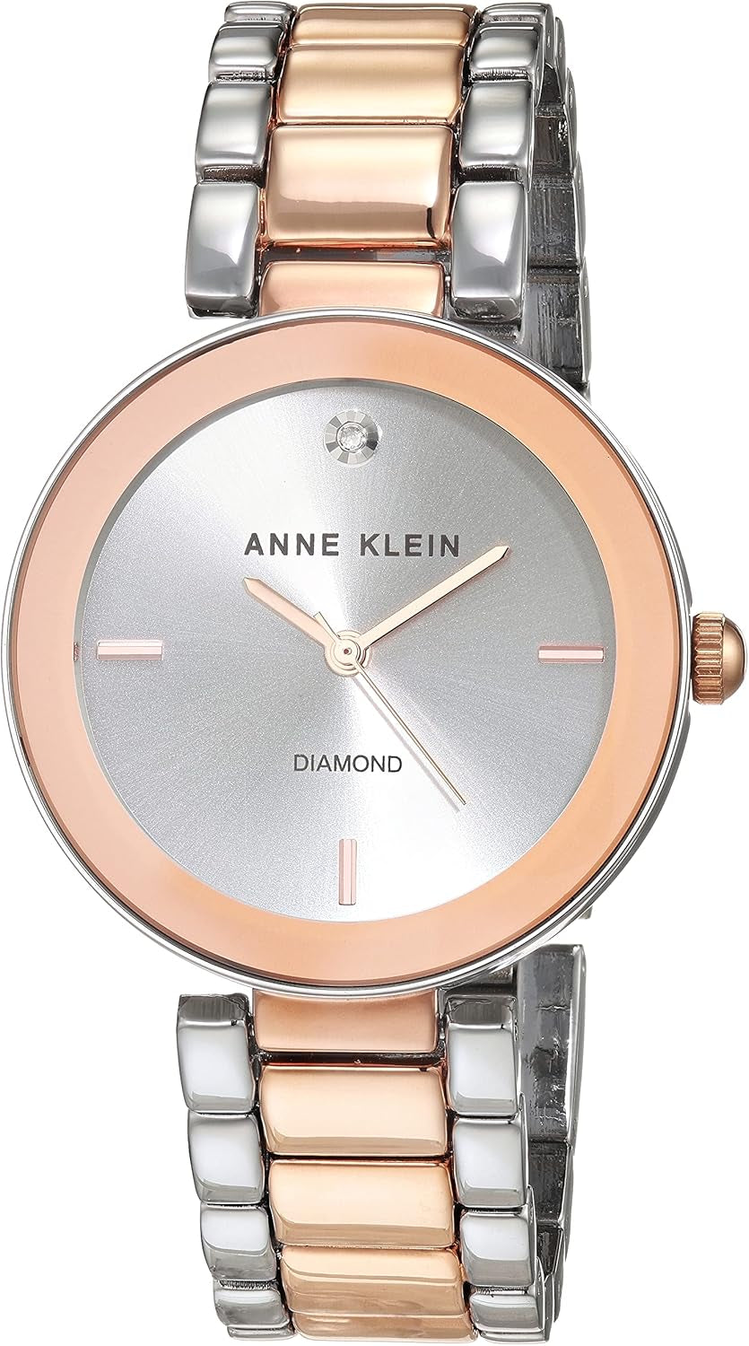 Anne Klein Women'S Genuine Diamond Dial Bracelet Watch