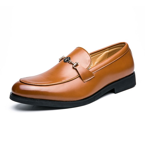 Load image into Gallery viewer, Men&#39;s Classic Metal Chain Loafers
