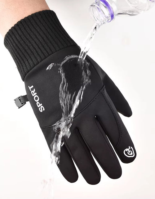 Load image into Gallery viewer, Winter Waterproof Men&#39;S Gloves Touchscreen Windproof Sports Fishing Driving Motorcycle Ski Non-Slip Warm Cycling Women Gloves
