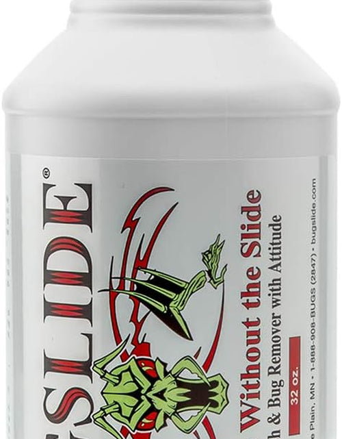 Load image into Gallery viewer, Bugslide Bug Remover – All Purpose Car Cleaner &amp; Detailer Spray, for Vehicle Interior &amp; Exterior Use, Shines, Degreases, Polishes, Wipes Away Bugs on Plastic, Metal,Glass, Windows, Mirrors, 32 Oz
