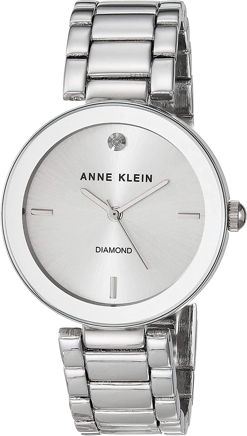 Anne Klein Women'S Genuine Diamond Dial Bracelet Watch