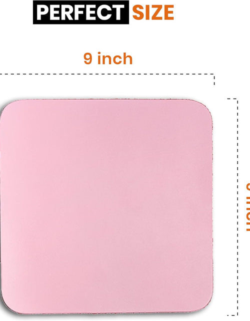 Load image into Gallery viewer, Pink Leather Mouse Pad (Genuine Leather), 9 X 9 Inch | Mouse Pads for Wireless Mouse | Cute Mouse Pad | Thick Mouse Pad | Leather Mouse Pad | Mouse Pad Pink

