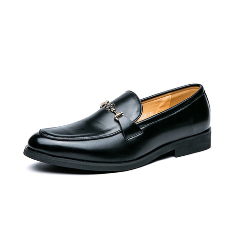 Load image into Gallery viewer, Men&#39;s Classic Metal Chain Loafers
