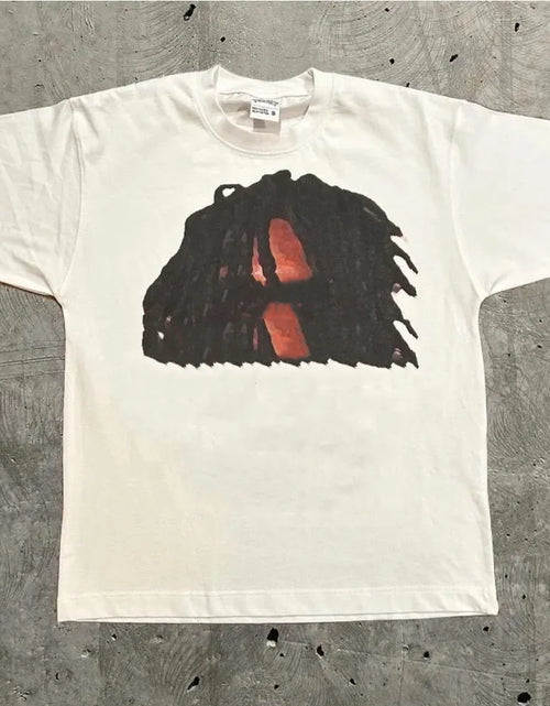 Load image into Gallery viewer, Designer Men&#39;S T Shirts High Street Y2K Shirt Retro Trend Portrait Print Short Sleeve T-Shirt for Men Goth Harajuku Hip Hop Couple Casual Loose

