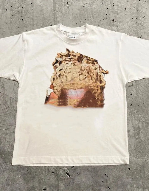 Load image into Gallery viewer, Designer Men&#39;S T Shirts High Street Y2K Shirt Retro Trend Portrait Print Short Sleeve T-Shirt for Men Goth Harajuku Hip Hop Couple Casual Loose
