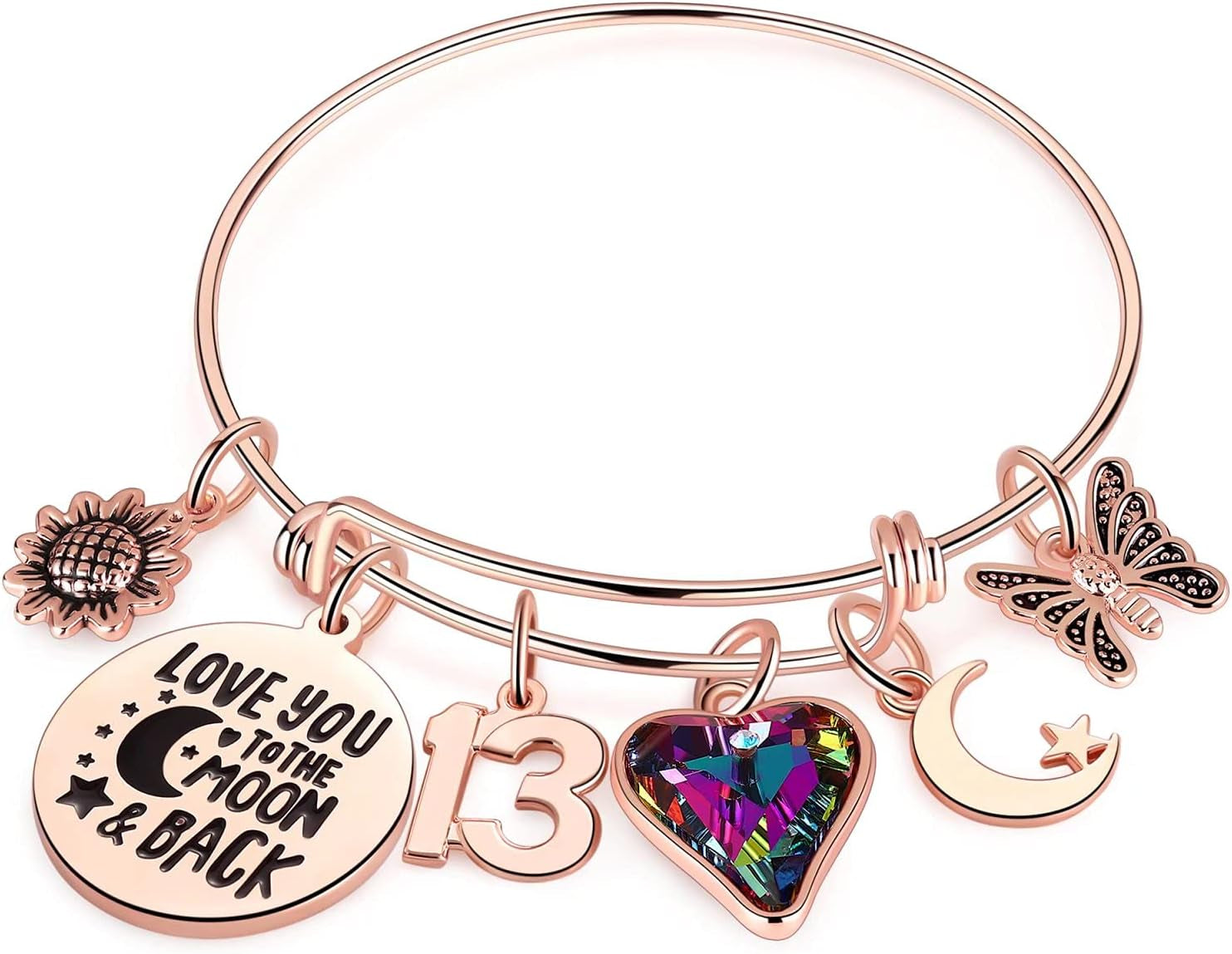 Ursteel Birthday Gifts for Women Girls Bracelet, Birthday Charm Bracelets 10Th 20Th 30Th 40Th 50Th 60Th 70Th 80Th 90Th Birthday Gift for Daughter, Sister, Friend, Teen Girls, Mom, Grandma