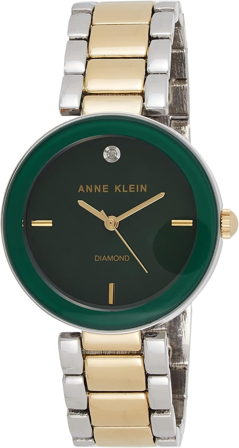 Anne Klein Women'S Genuine Diamond Dial Bracelet Watch