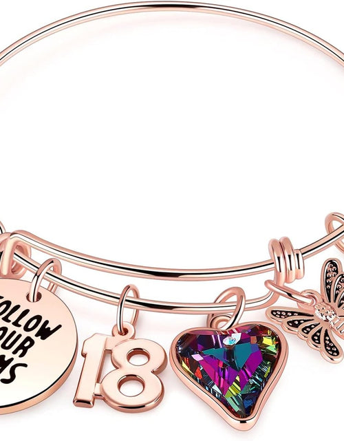 Load image into Gallery viewer, Ursteel Birthday Gifts for Women Girls Bracelet, Birthday Charm Bracelets 10Th 20Th 30Th 40Th 50Th 60Th 70Th 80Th 90Th Birthday Gift for Daughter, Sister, Friend, Teen Girls, Mom, Grandma
