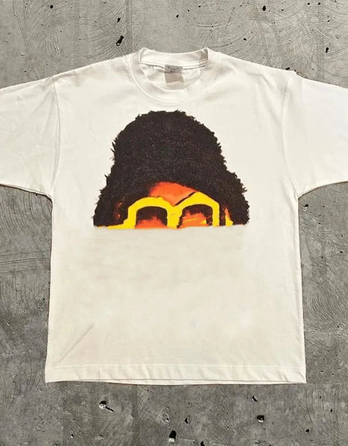 Load image into Gallery viewer, Designer Men&#39;S T Shirts High Street Y2K Shirt Retro Trend Portrait Print Short Sleeve T-Shirt for Men Goth Harajuku Hip Hop Couple Casual Loose
