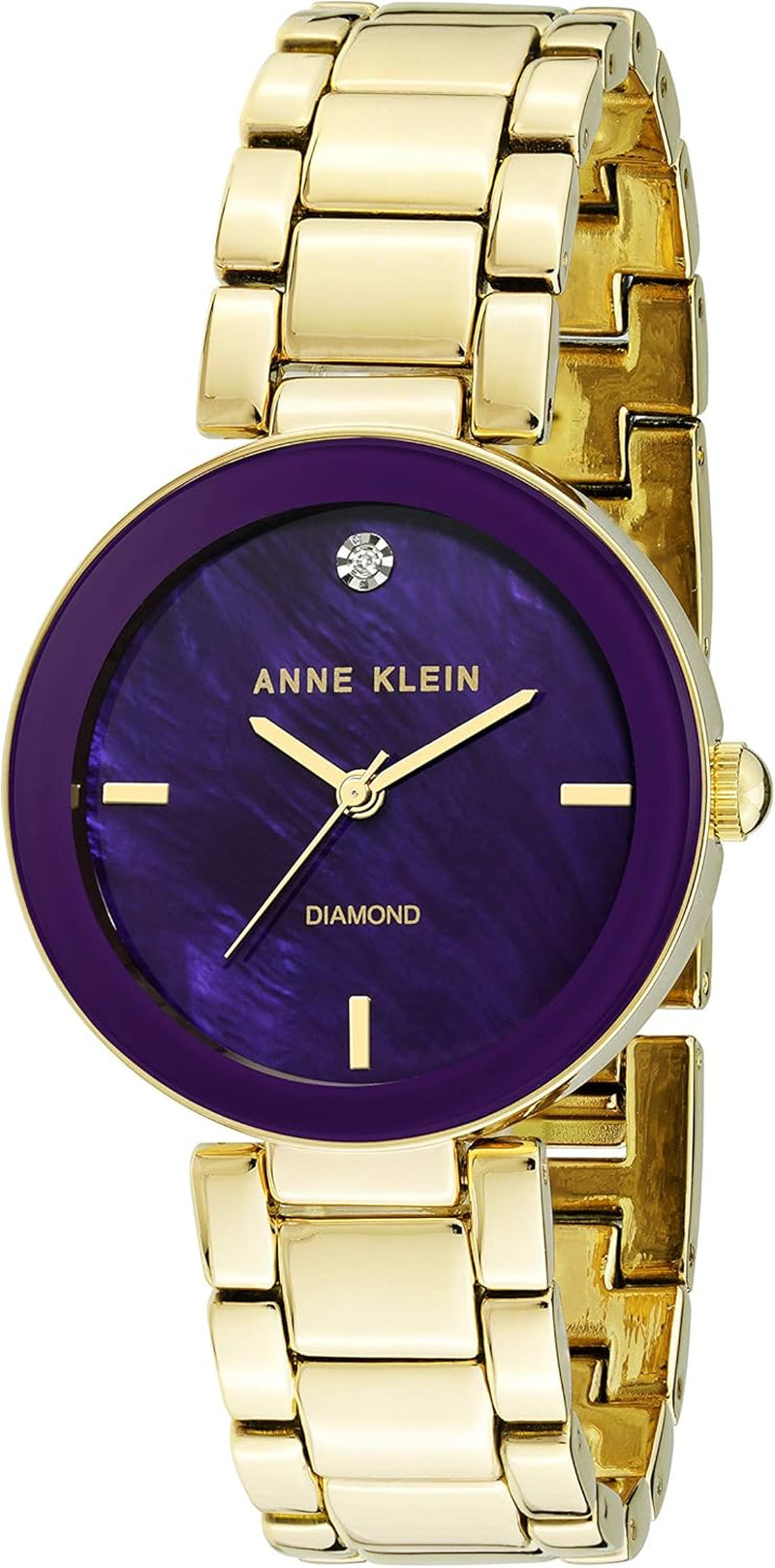 Anne Klein Women'S Genuine Diamond Dial Bracelet Watch