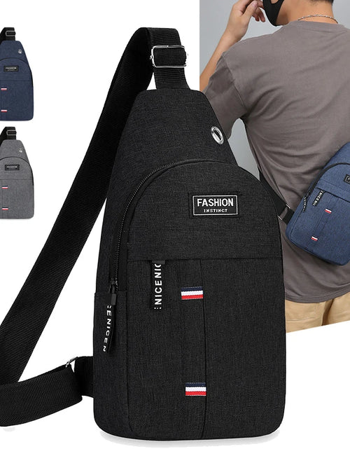 Load image into Gallery viewer, Chest Bag Men&#39;S One Shoulder Crossbody Bag Large Capacity Outdoor Sports and Leisure Fashion Small Shoulder Bag Large Capacit
