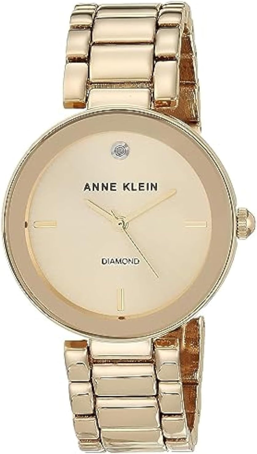 Anne Klein Women'S Genuine Diamond Dial Bracelet Watch