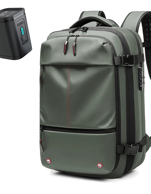 Load image into Gallery viewer, Travel Men 17 Inch Laptop Backpack Vacuum Compression Backpack Business Large Capacity School Backpack Expand Outdoor Backpack
