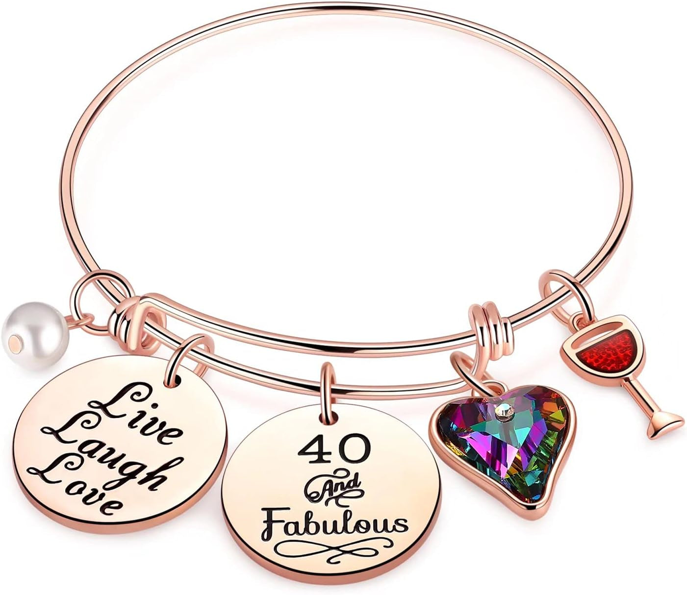 Ursteel Birthday Gifts for Women Girls Bracelet, Birthday Charm Bracelets 10Th 20Th 30Th 40Th 50Th 60Th 70Th 80Th 90Th Birthday Gift for Daughter, Sister, Friend, Teen Girls, Mom, Grandma