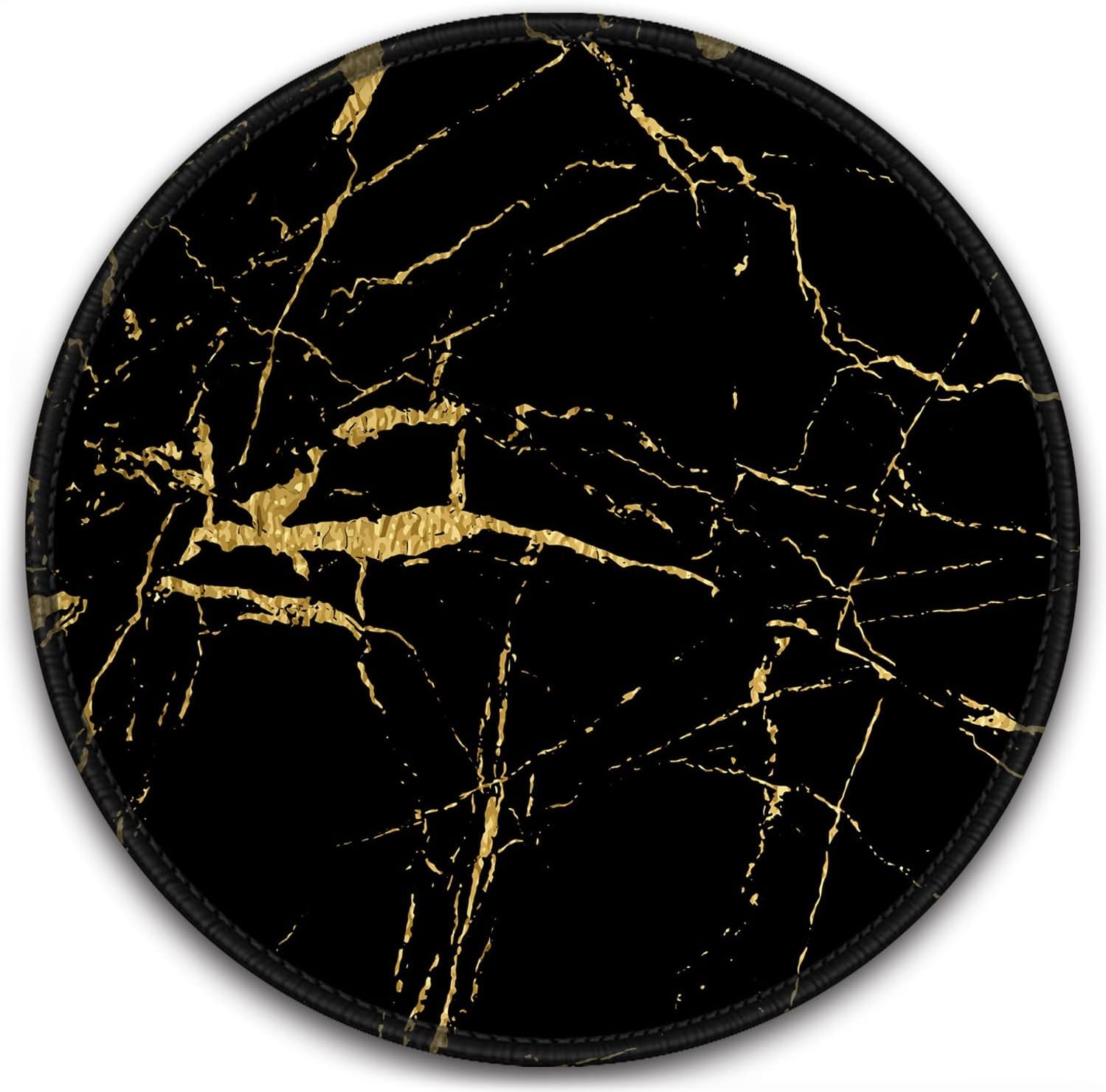 BOSOBO Mouse Pad, Square Anti-Slip Rubber Gaming Mousepad, Premium-Textured & Waterproof Mouse Mat with Stitched Edges, Cute Office Mouse Pads for Women Men Laptop, 10" X 8", Abstract Art Stones