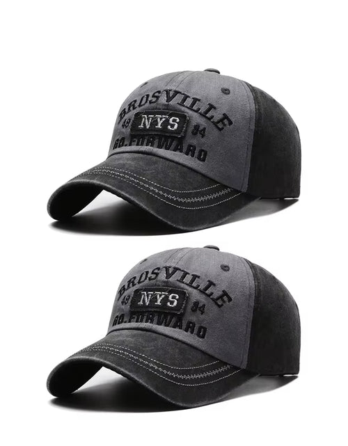 Load image into Gallery viewer, Four Seasons Men&#39;S Baseball Cap Casual Wash Embroidered Cap Curved Brim Bowler Sun Hat Official Website
