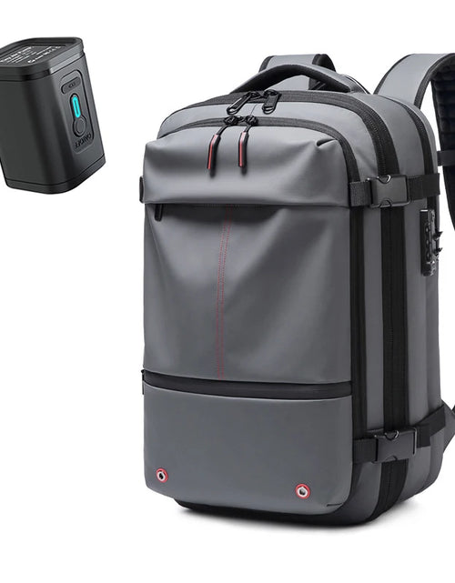 Load image into Gallery viewer, Travel Men 17 Inch Laptop Backpack Vacuum Compression Backpack Business Large Capacity School Backpack Expand Outdoor Backpack
