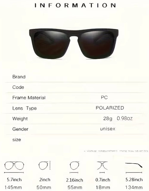 Load image into Gallery viewer, 2Pcs Square Polarized Sunglasses anti Glare Sun Shades for Summer Party Vacation Travel Driving Fishing
