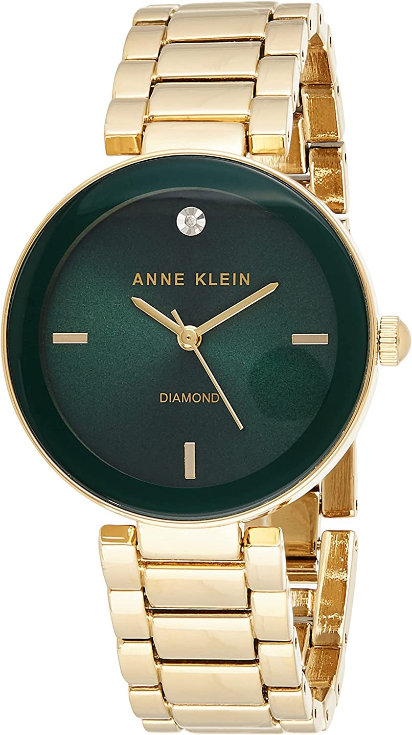 Anne Klein Women'S Genuine Diamond Dial Bracelet Watch