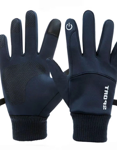 Load image into Gallery viewer, Winter Waterproof Men&#39;S Gloves Touchscreen Windproof Sports Fishing Driving Motorcycle Ski Non-Slip Warm Cycling Women Gloves
