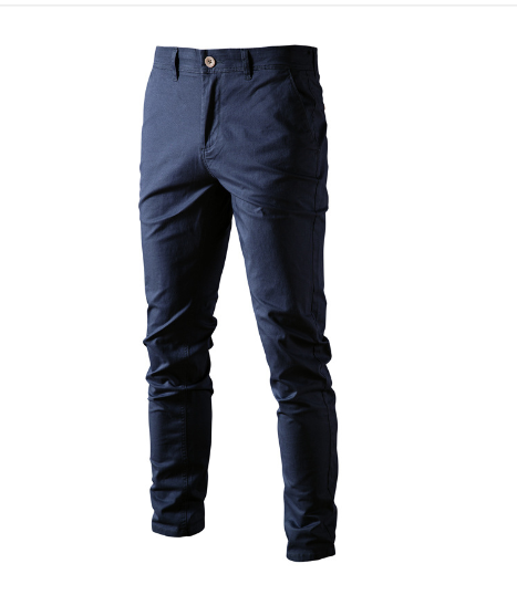 Load image into Gallery viewer, Solid Color Slim Fit Men&#39;s Pants
