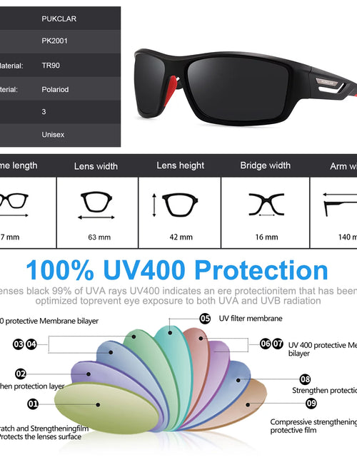 Load image into Gallery viewer, Polarized Sports Sunglasses for Men and Women
