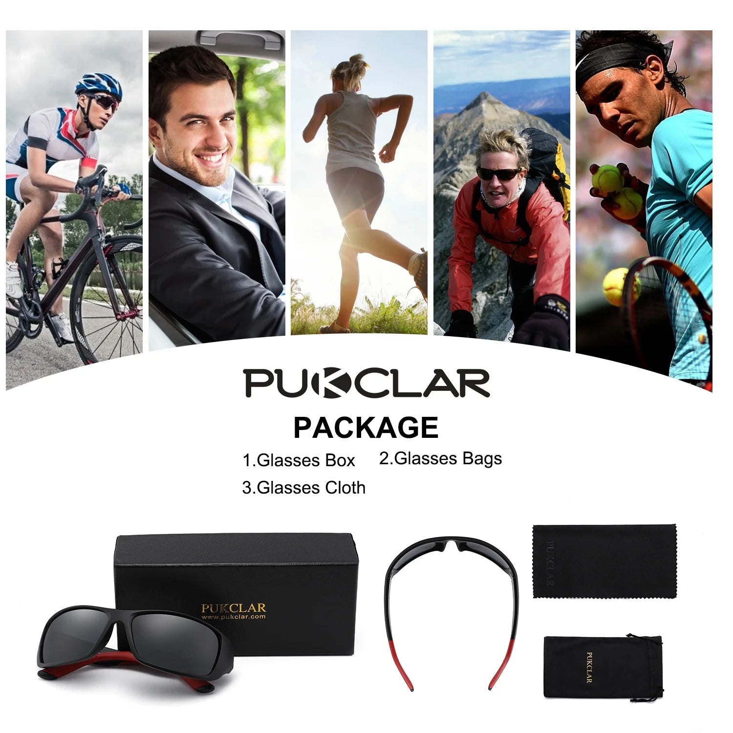 Polarized Sports Sunglasses for Men and Women