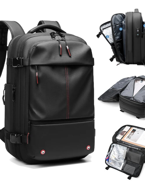 Load image into Gallery viewer, Travel Men 17 Inch Laptop Backpack Vacuum Compression Backpack Business Large Capacity School Backpack Expand Outdoor Backpack
