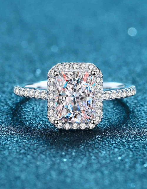 Load image into Gallery viewer, 1 Carat Rectangle Moissanite Ring
