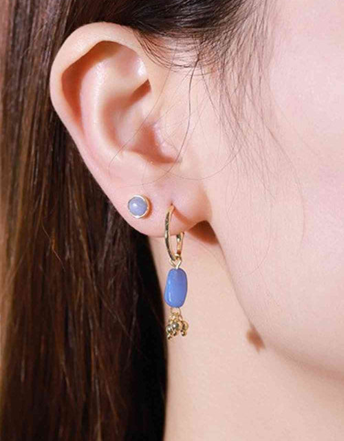 Load image into Gallery viewer, Stone Drop Earrings
