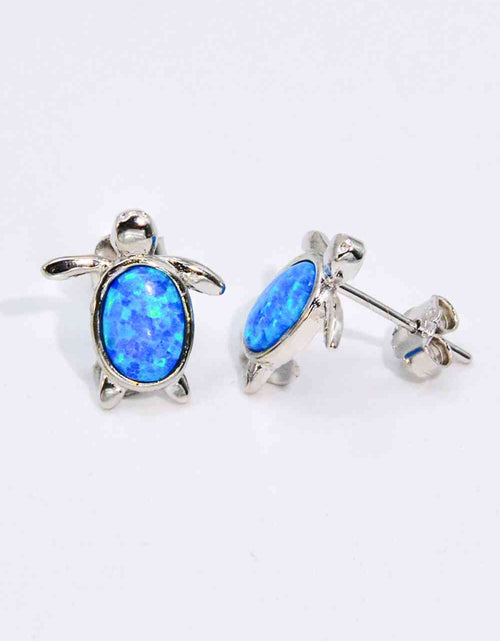 Load image into Gallery viewer, Opal Turtle Stud Earrings
