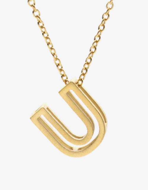 Load image into Gallery viewer, U to Z Letter Pendant Nekclace
