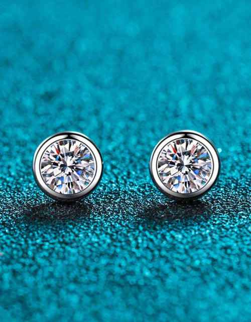 Load image into Gallery viewer, Moissanite Round-Shaped Stud Earrings
