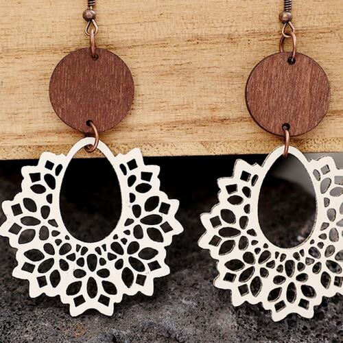 Load image into Gallery viewer, Geometric Cutout Dangle Earrings
