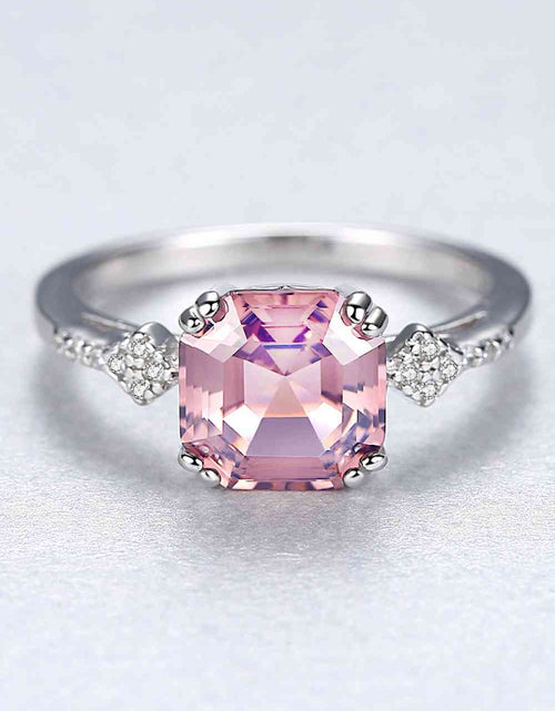 Load image into Gallery viewer, Morganite 925 Sterling Silver Ring
