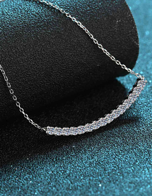 Load image into Gallery viewer, Sterling Silver Curved Bar Necklace
