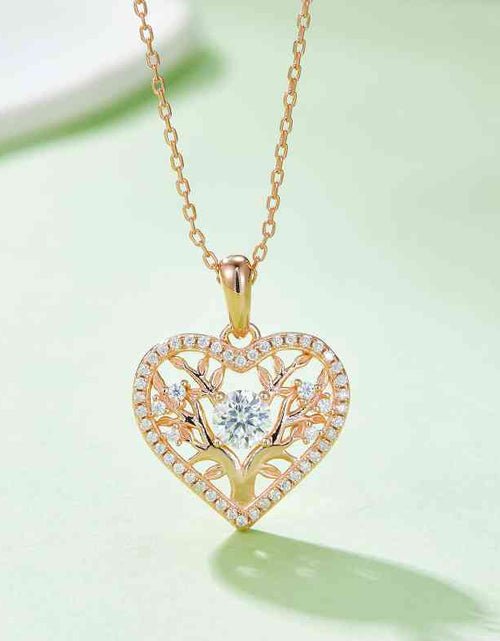 Load image into Gallery viewer, Moissanite 925 Sterling Silver Heart Shape Necklace
